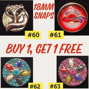 BOGO Snaps Fit most brands of 18mm Snap jewelry